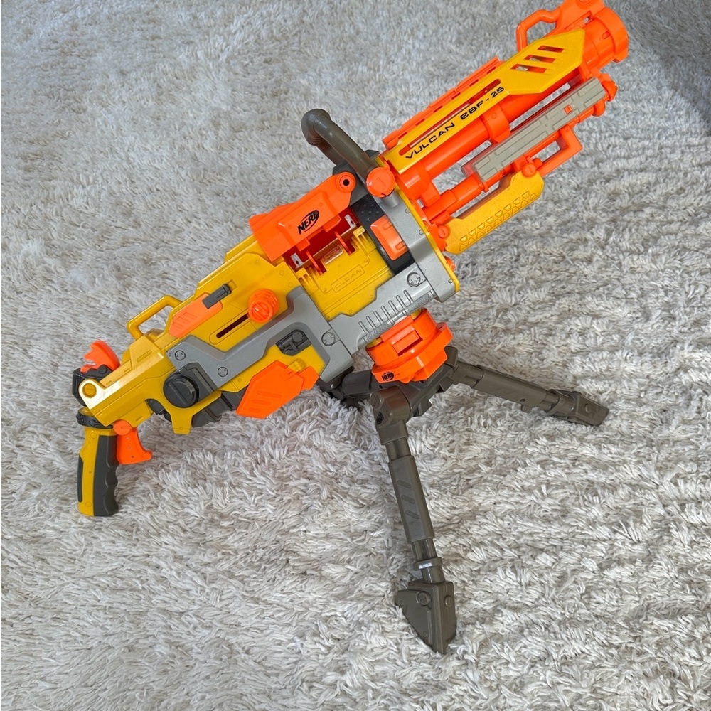 COLLECTABLE Vintage NERF N Strike Vulcan EBF-25 Kids Motorized Foam Blaster